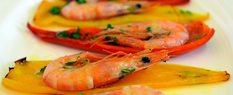 Sauteed Shrimp with Roast Cornelios